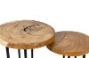 Picture of NATURA Solid Mungur Wood Nesting Coffee Table Set