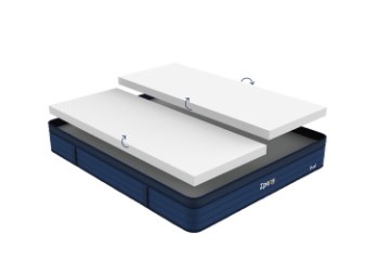 Picture of   [FLOOR MODEL CLEARANCE] ZPEEY Queen Size Dual Comfort Mattress with Distinct Softness Levels for Personalized Support
