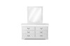 Picture of [FLOOR MODEL CLEARANCE] LOUIS 6-Drawer Dresser and Mirror with LED Lighting (White)