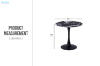 Picture of [FLOOR MODEL CLEARANCE] JACOB D80 Round Dining Table (Black)