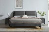 Picture of  [FLOOR MODEL CLEARANCE] ROMEO Queen Size Genuine Leather Bed Frame (Dark Grey)