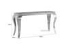 Picture of   [FLOOR MODEL CLEARANCE] AITKEN 130 Marble Top Stainless Steel Console Table (Grey)