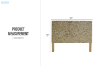 Picture of MICA Acacia Wood Freestanding Headboard with Round Wood Slice Panel in King Size (164×135cm)
