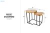 Picture of NATURA Mungur Wood Nesting Coffee Table Set