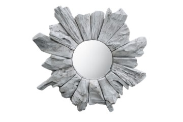 Picture of NANTU Teak Mirror/Wall Art (90cmx90cm)