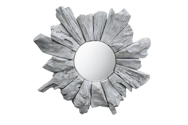 Picture of NANTU Teak Round Mirror/Wall Art (90cmx90cm)