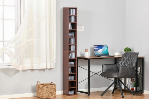 Picture of ROVELLE 21x176cm Slimline 12-Tier Display Shelf/CD Storage Shelf