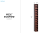 Picture of ROVELLE 175x21cm Slimline 12-Tier Display Shelf 