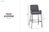 Picture of GALE Bar Chair with Footrest - 2 Chairs in 1 Carton