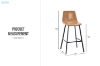 Picture of LIRO Bar Chair with Footrest - 2 Chairs in 1 Carton