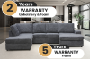 Picture of WILLIAM Chaise Facing Left Sectional Sofa with Ottoman