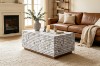 Picture of PIEDRAS Acacia Wood Coffee Table with Coconut Tiles