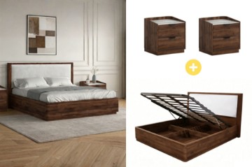Picture of MERRINA 3PC Bedroom Combo Set with Gas Lift Storage in Queen Size/Super King Size