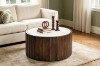 Picture of KASIA Mango Wood D89 Round Coffee Table With Marble Top