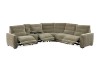 Picture of HIGHLAND Dual Motor Power Reclining Sectional Sofa with Storage Console & Swivel Tray Table & Bluetooth Speaker & USB - Water Resistant