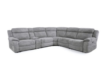 Picture of HOLDEN Power Reclining Sectional Sofa with Storage Console & Cup Holders & USB, Type-C Ports