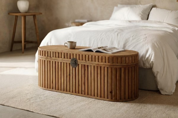 Picture of RILMOND 130 Reclaimed Pine Wood Storage/Blanket Box