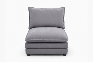 Picture of MELLOW Modular Sectional Sofa Range (Grey) - Armless Chair