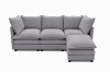Picture of MELLOW Modular Sectional Sofa Range (Grey) - 3PC Combo Set (LAF Armchair + Armless + RAF Armchair)