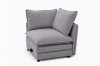Picture of MELLOW Modular Sectional Sofa Range (Grey) - 4PC Combo Set (LAF Armchair + Armless + RAF Armchair + Ottoman)