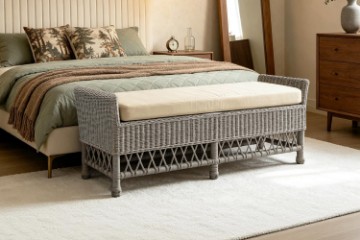 Picture of DAPHNIE 140 Original Wicker Weave Bench