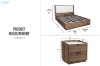 Picture of MERRINA 3PC Bedroom Combo Set with Gas Lift Storage in Queen Size/Super King Size