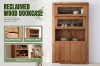 Picture of LUMBER 180x110cm Reclaimed Pine Wood Display Storage Cabinet