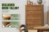 Picture of LUMBER Reclaimed Pine Wood 5-Drawer Tallboy