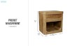 Picture of LUMBER 1-Drawer Reclaimed Pine Wood Bedside Table