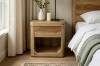 Picture of LUMBER 1-Drawer Reclaimed Pine Wood Bedside Table