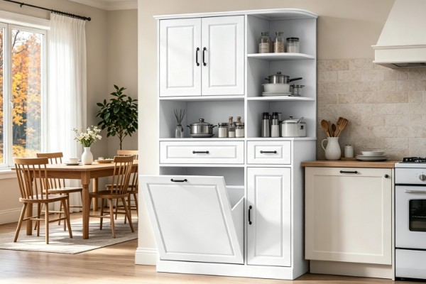 Picture of BAILEY 4-Door 2-Drawer Multifunctional Storage Cabinet