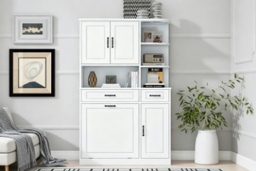 Picture of BAILEY 4-Door 2-Drawer Multifunctional Storage Cabinet