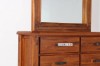 Picture of   [FLOOR MODEL CLEARANCE]FOUNDATION 6-Drawer Dresser with Mirror (Rustic Pine)
