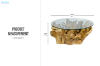 Picture of TAKARA D105 Tempered Glass Top Handcrafted Teak Root Coffee Table