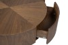 Picture of [FLOOR MODEL CLEARANCE] SKARA Genuine Walnut Veneer D90 Round Coffee Table