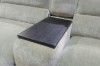 Picture of HIGHLAND Dual Motor Power Reclining Sectional Sofa with Storage Console & Swivel Tray Table & Bluetooth Speaker & USB, Type-C Ports - Water Resistant