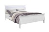 Picture of  [FLOOR MODEL CLEARANCE] LOUIS Hevea Wood Bed Frame with LED Lighting Headboard in Queen Size (White)