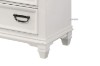 Picture of [FLOOR MODEL CLEARANCE] CHARLES 3-Drawer Bedside Table (White & Grey)