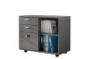 Picture of   [FLOOR MODEL CLEARANCE]  CRUZ Mobile File Cabinet with Password Lock & Wheels (Grey)