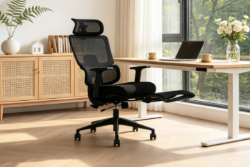 Picture of FLEXO Height Adjustable Office Chair with Adjustable Headrest & Backrest, Seat Slider (Dark)
