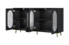 Picture of FIVEN 4-Door Buffet/Storage Cabinet (Black)