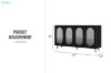 Picture of FIVEN 4-Door Buffet/Storage Cabinet (Black)