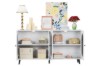 Picture of FIVEN 4-Door Buffet/Storage Cabinet (White)