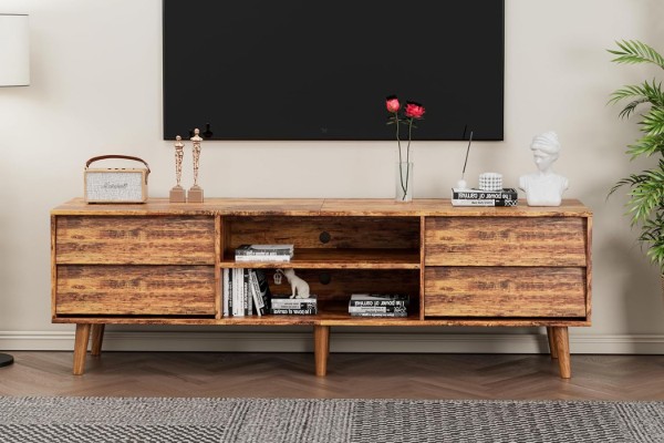 Picture of RUSTLO 160 4-Drawer TV Unit (Natural)