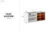 Picture of PORTIO Sliding Glass Door Shoe Bench with Ozone & Negative Ion Deodorising Function (White)
