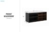 Picture of PORTIO Sliding Glass Door Shoe Bench with Ozone & Negative Ion Deodorising Function (Black)