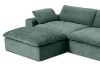 Picture of  [FLOOR MODEL CLEARANCE] ELDEL Chenille Fabric Compressed Sofa with Ottoman (Green)