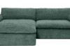 Picture of  [FLOOR MODEL CLEARANCE] ELDEL Chenille Fabric Compressed Sofa with Ottoman (Green)