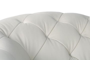 Picture of  [FLOOR MODEL CLEARANCE]  TORONTO 100% Genuine Leather Button Tufted Armchair 