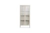 Picture of   [FLOOR MODEL CLEARANCE]STARK Steel Frame 180x80cm 2-Arched Door Accent Glass Display Cabinet (Cream)